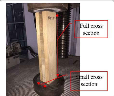 Wood compression strength measurement 